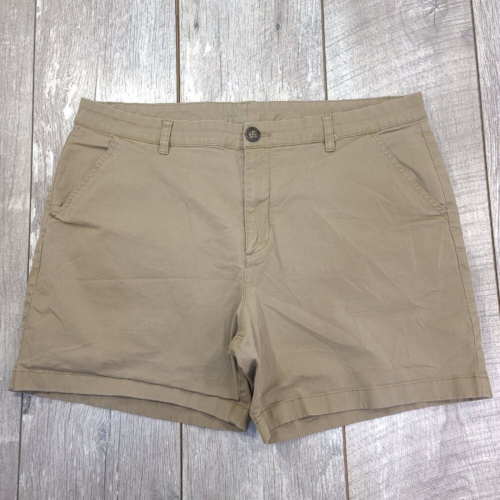 Chubbies Mens Khaki Shorts Size 38 Tan Outlet 5.5" Stretch Golf Comfort